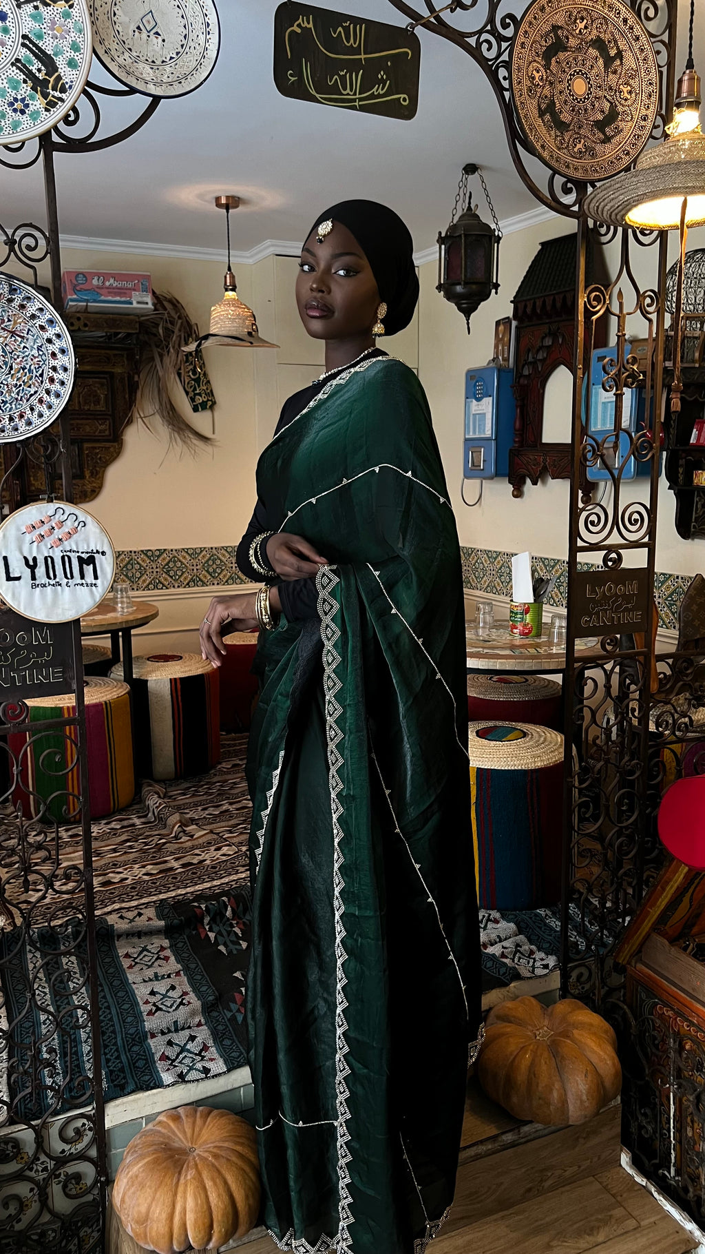 Saree vert haby