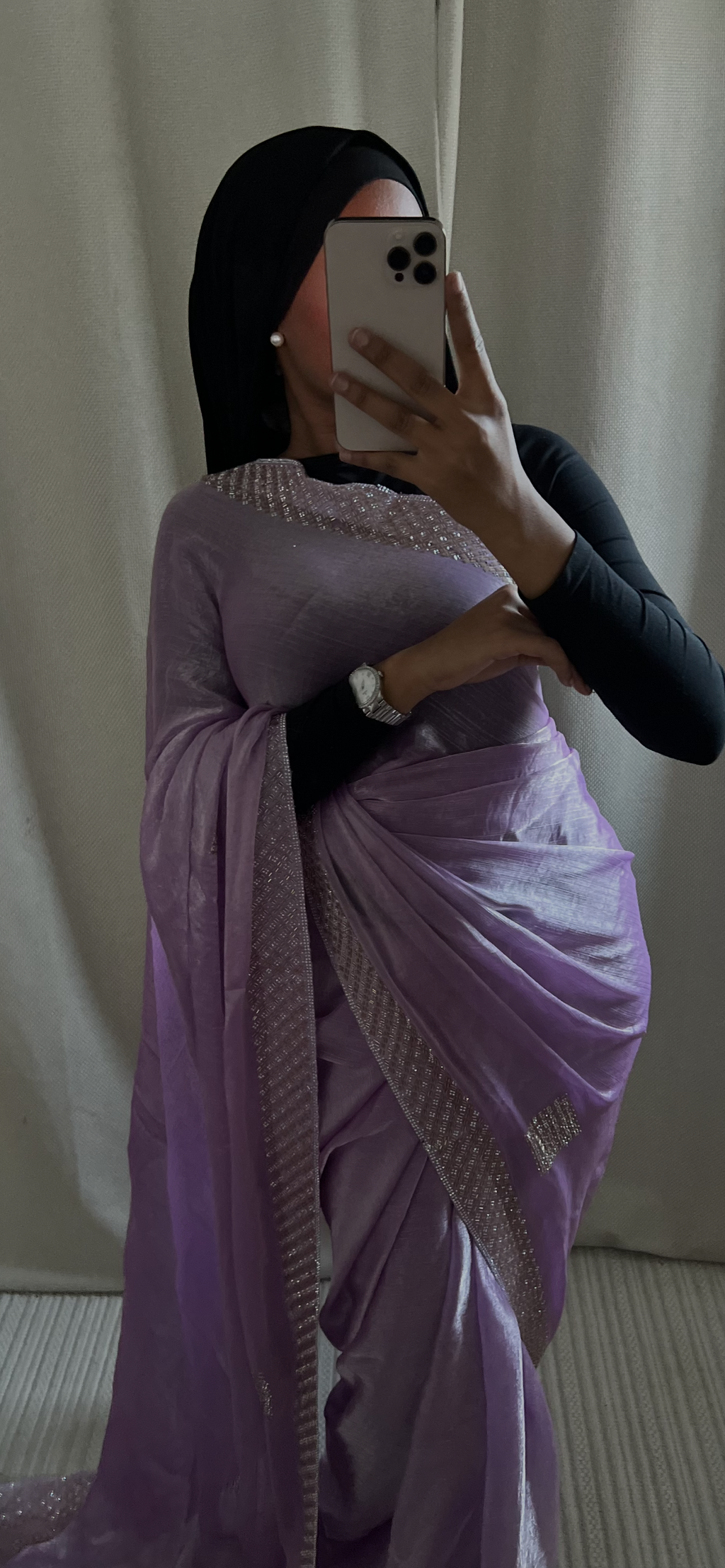 Saree Huda violet