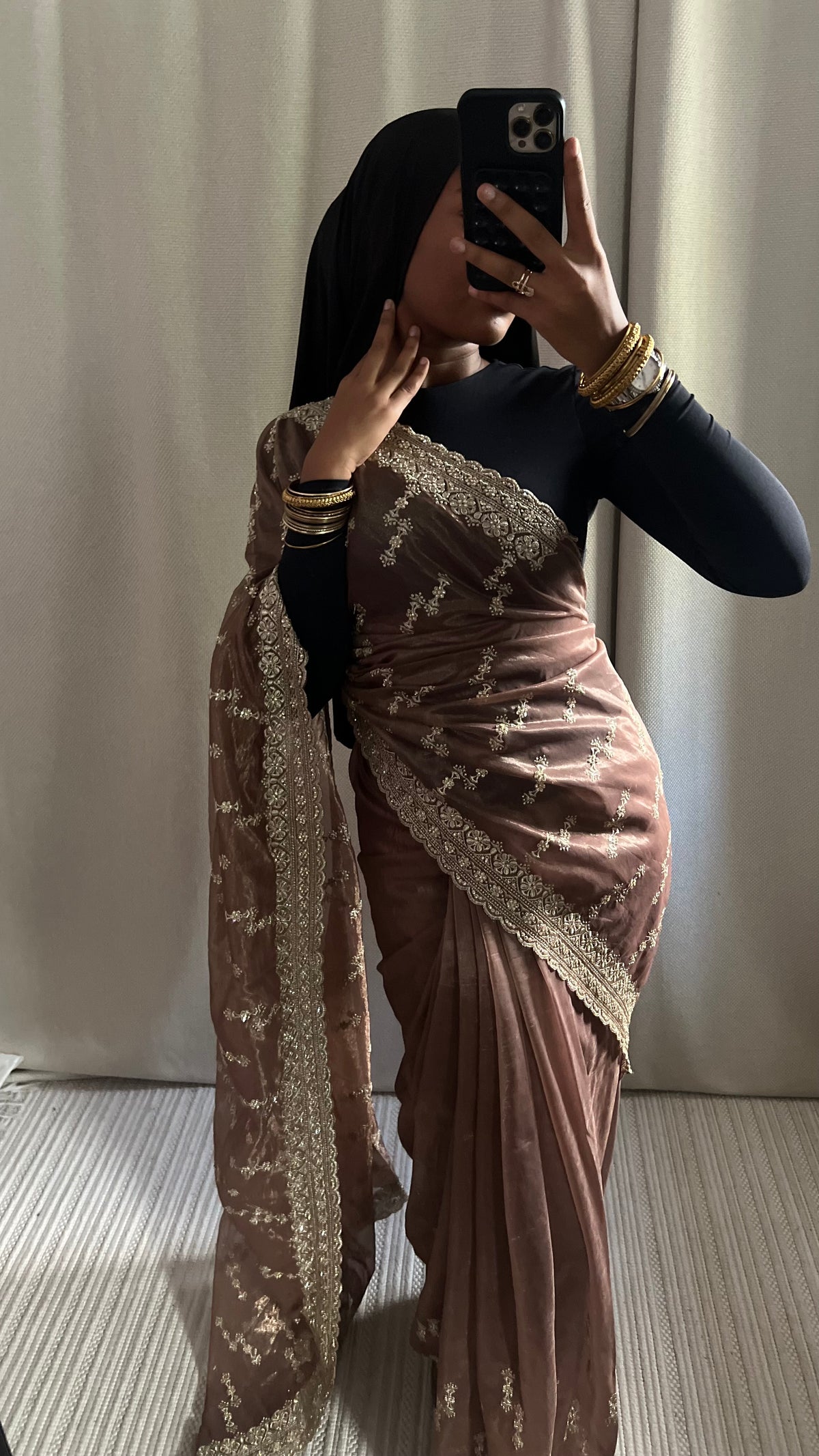 Saree Myah marron