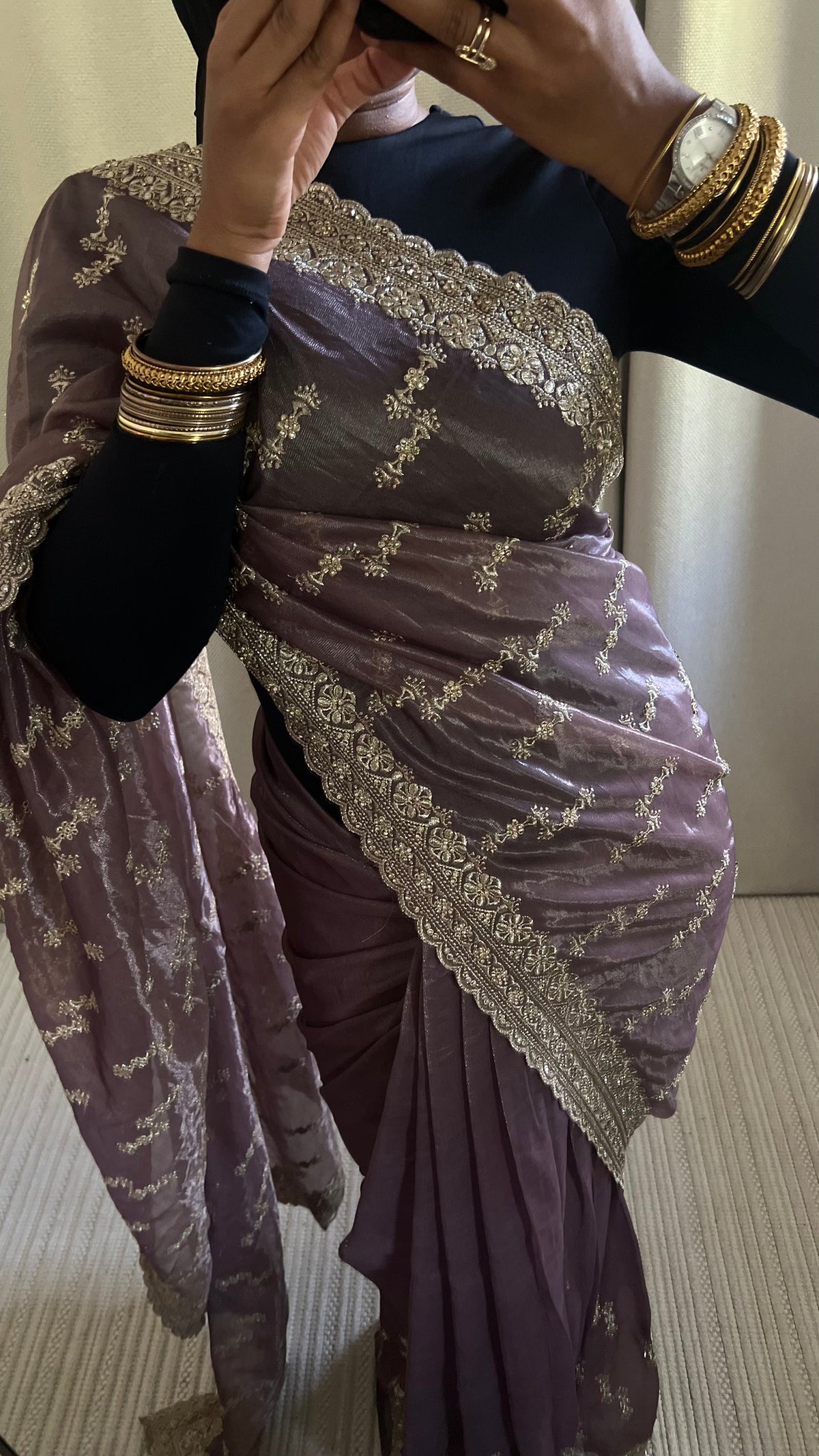 Saree Myah violet
