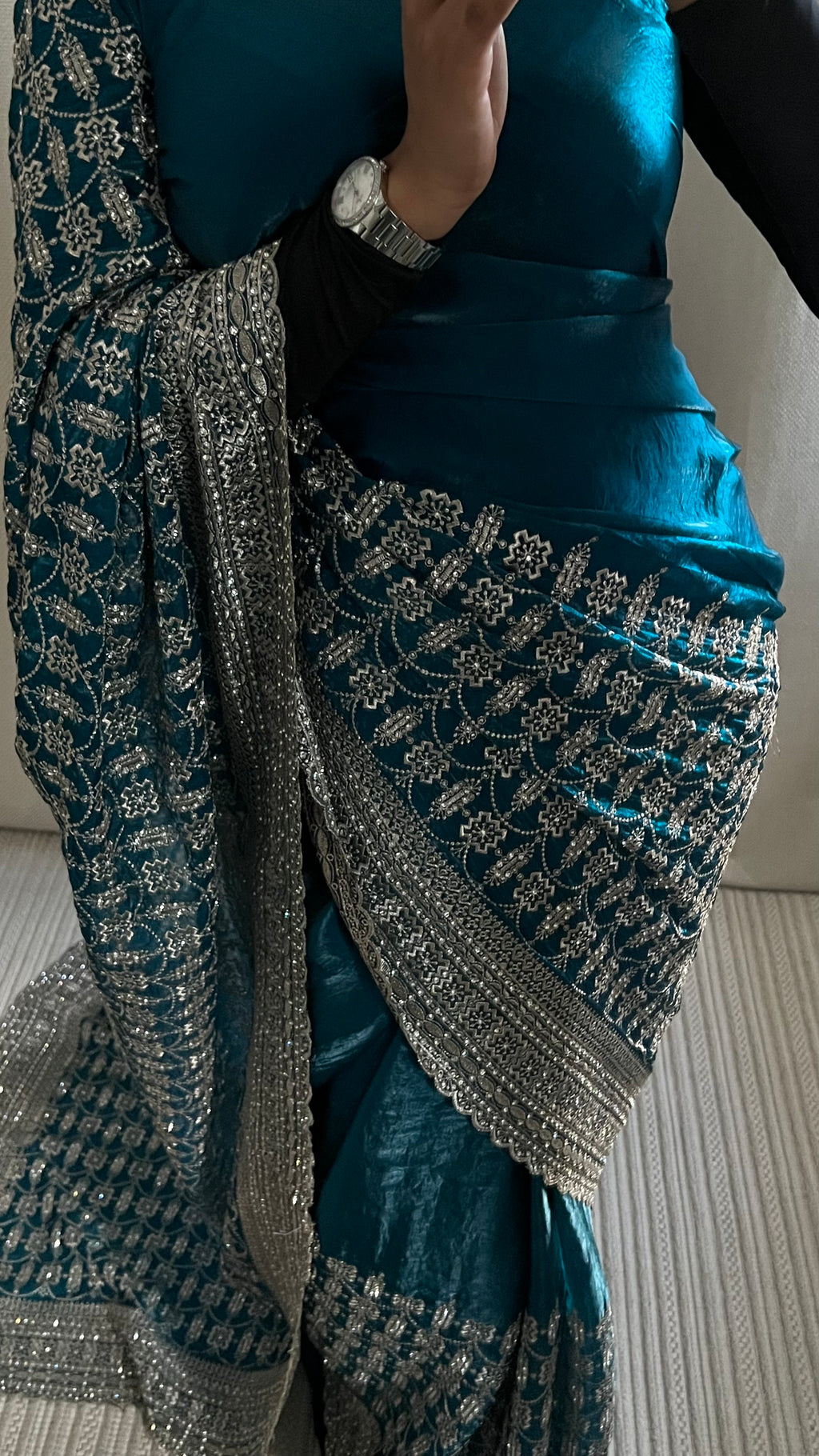 Saree Maya bleu