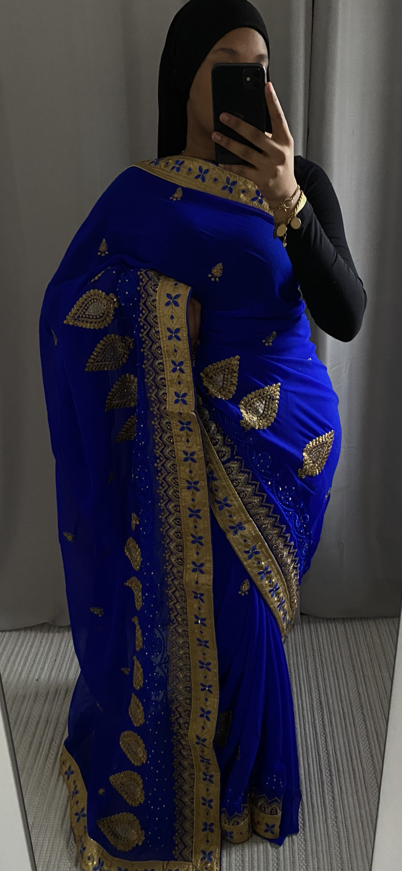 Saree Milla bleu