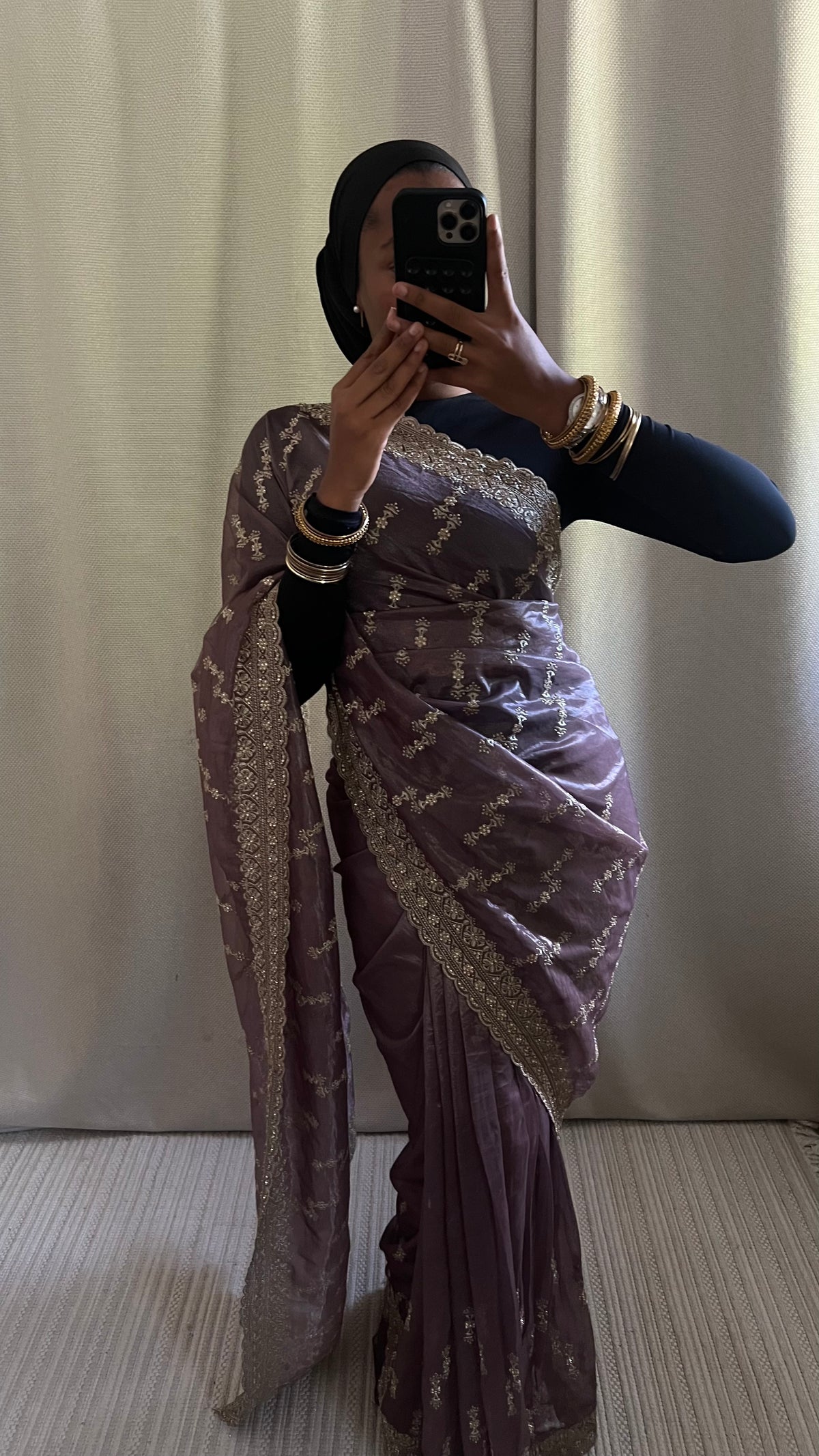 Saree Myah violet