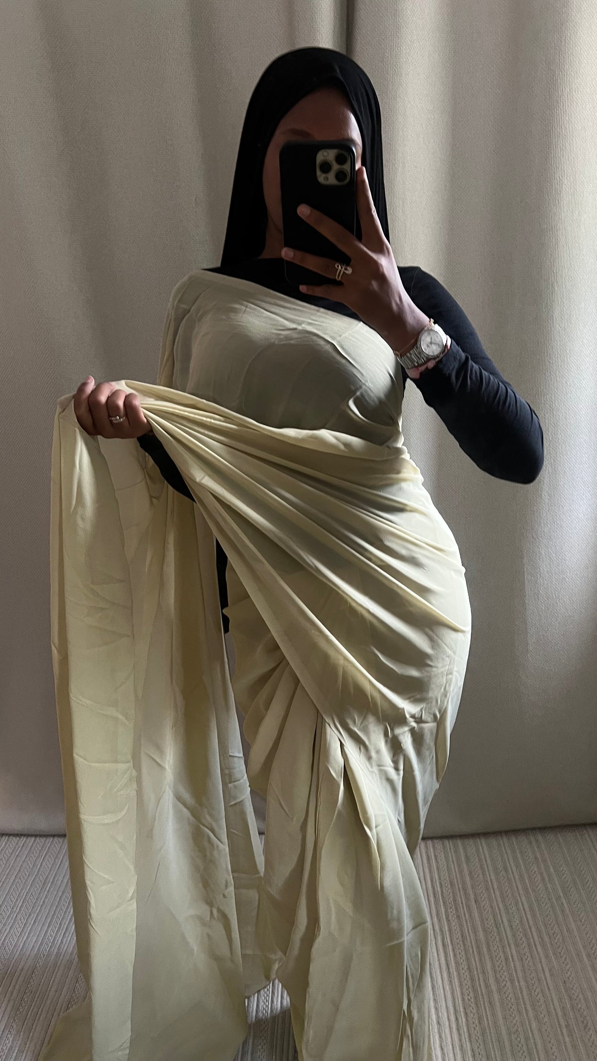 Saree Uni beige