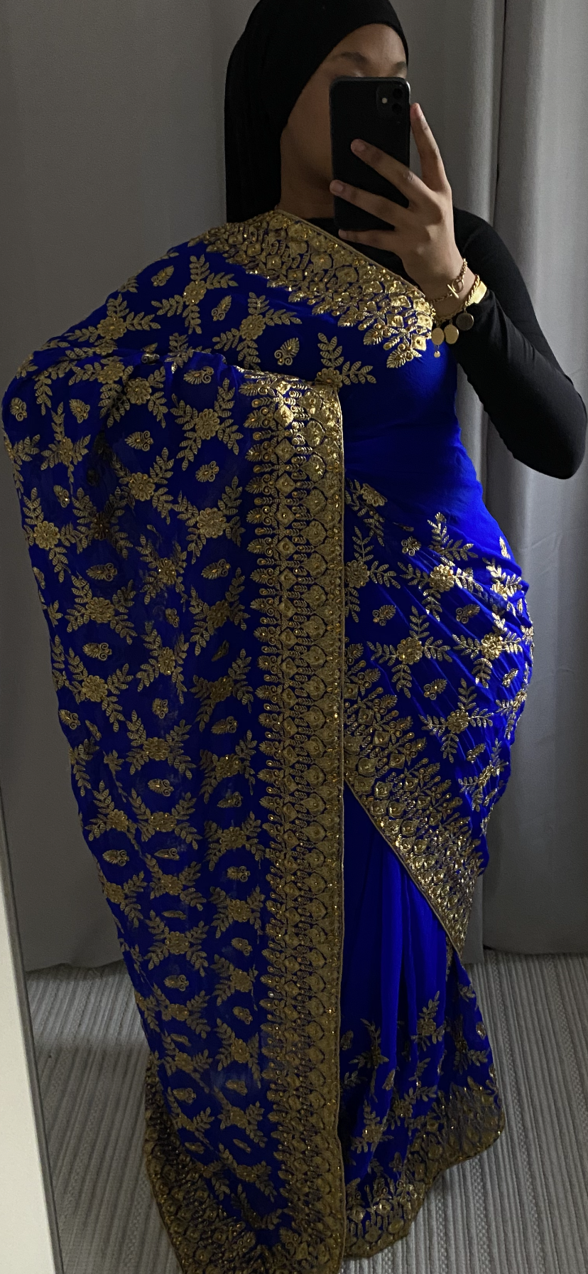 Saree Majda bleu