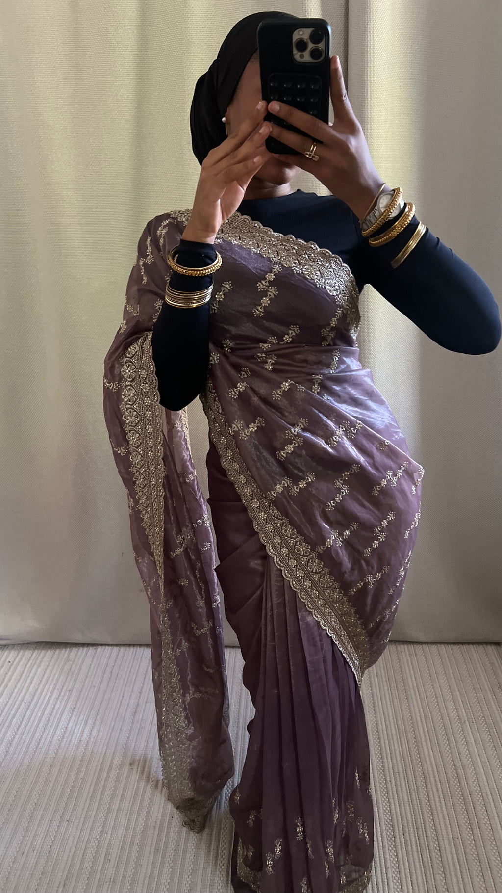 Saree Myah violet