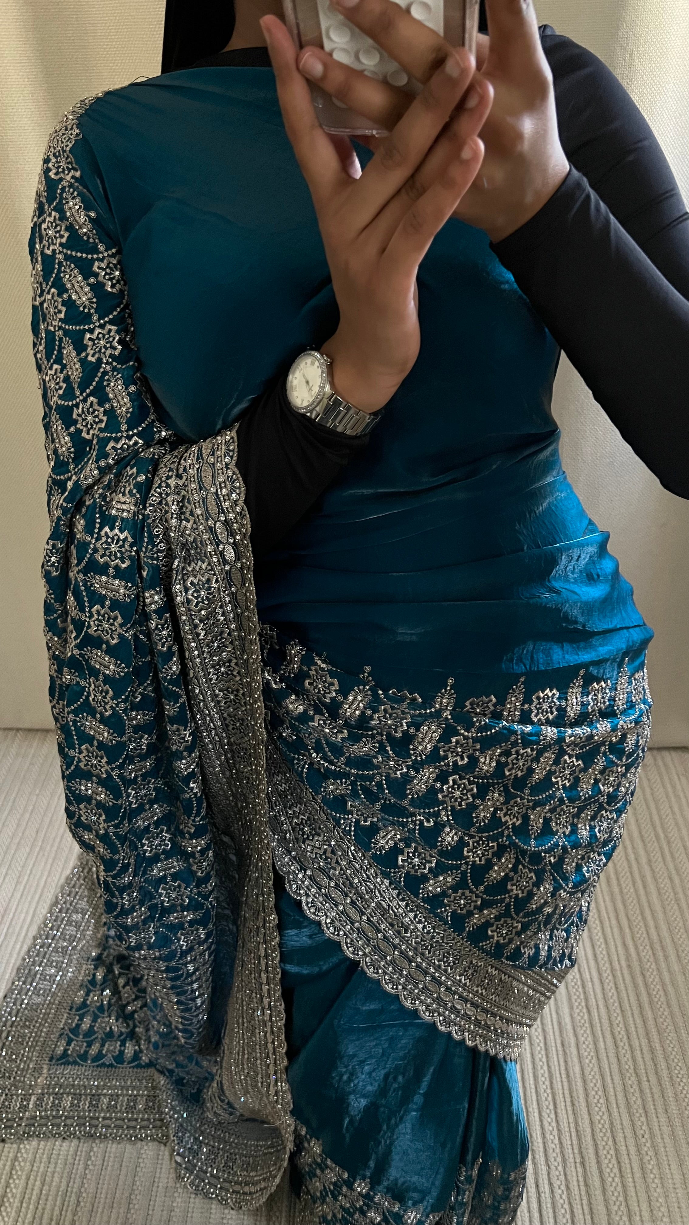 Saree Maya bleu