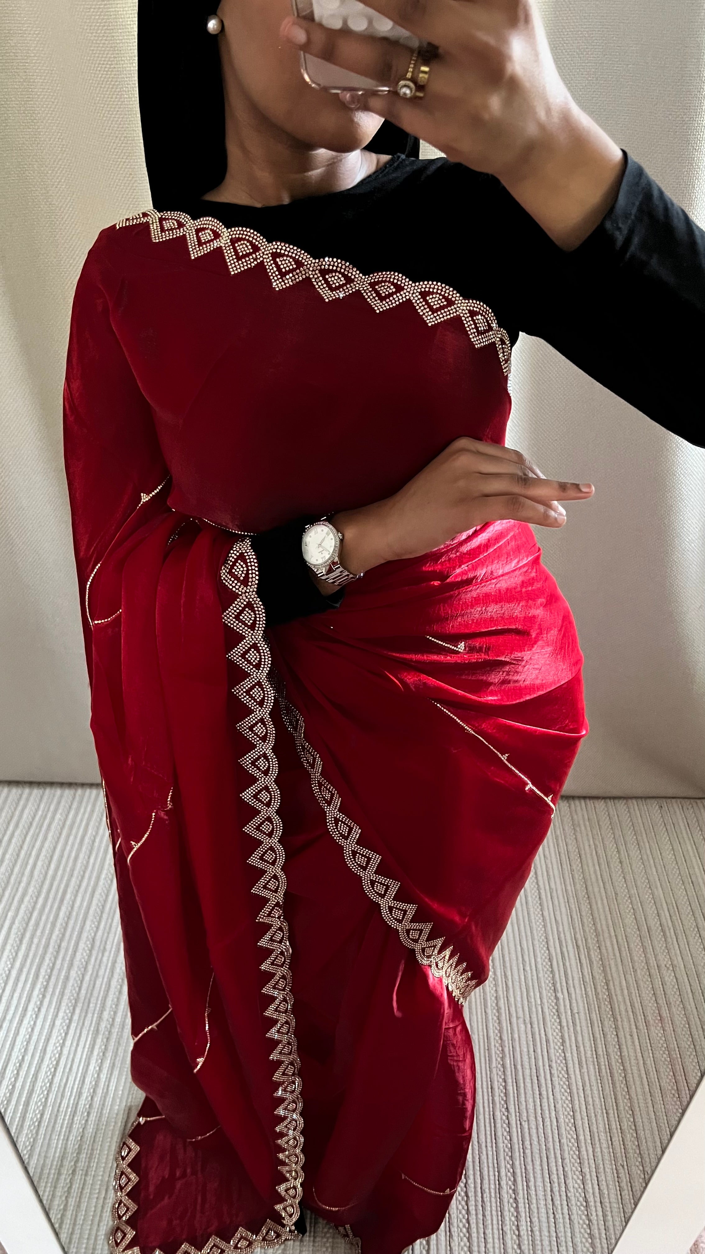 Saree Haby rouge