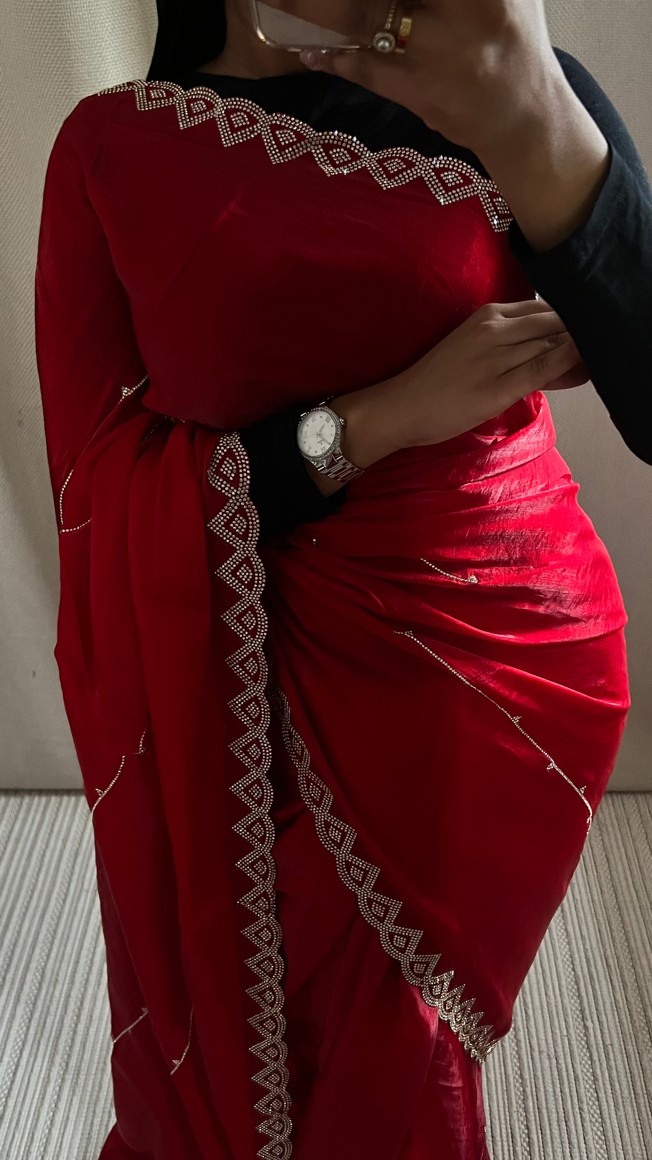 Saree Haby rouge