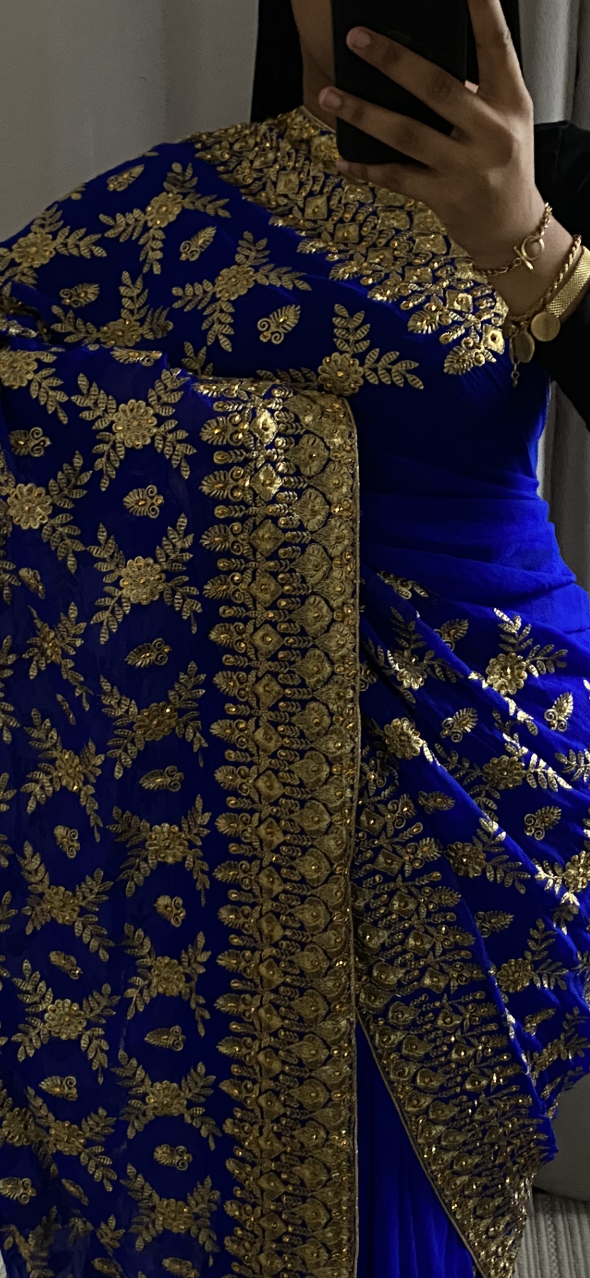 Saree Majda bleu