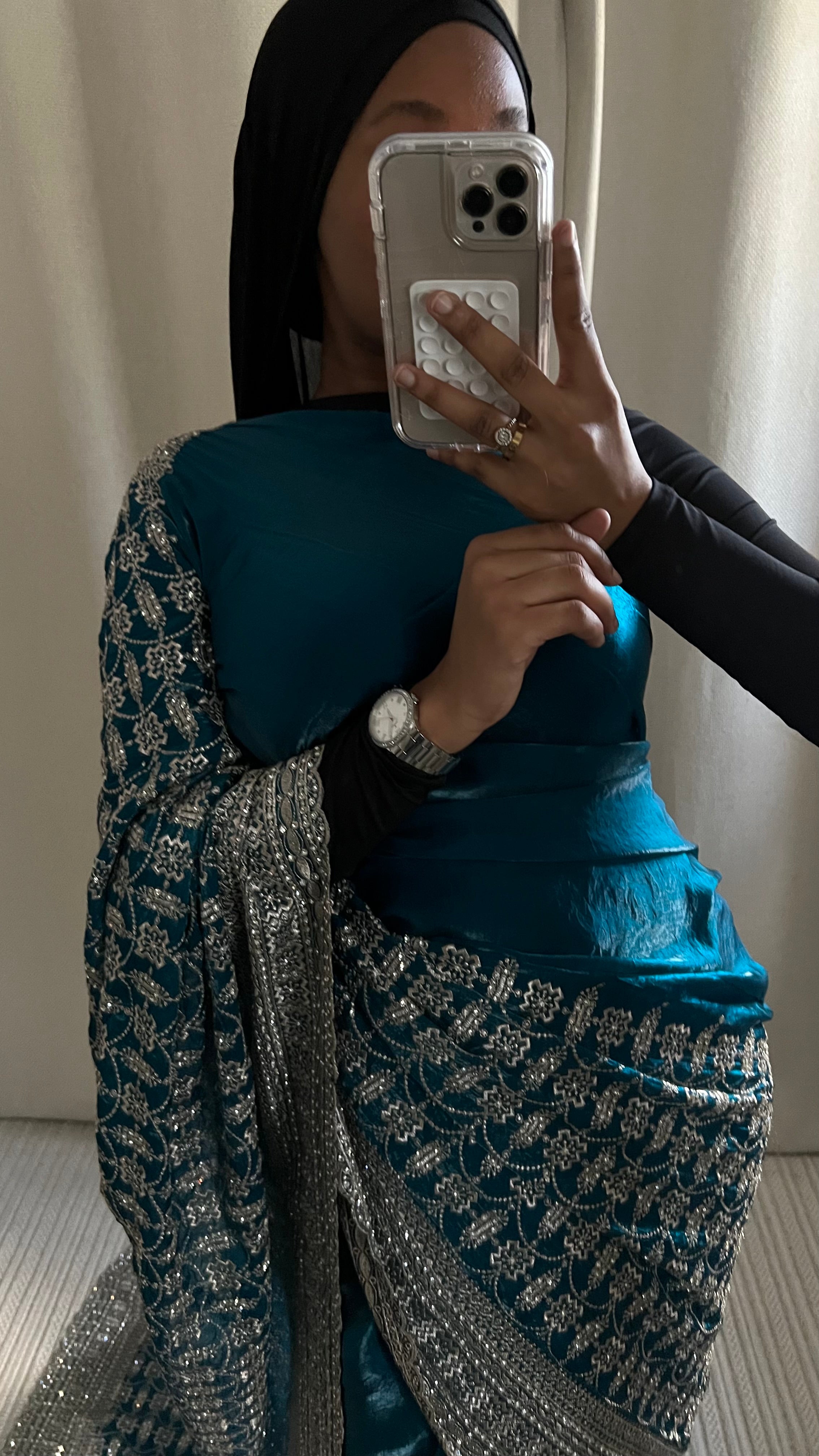 Saree Maya bleu