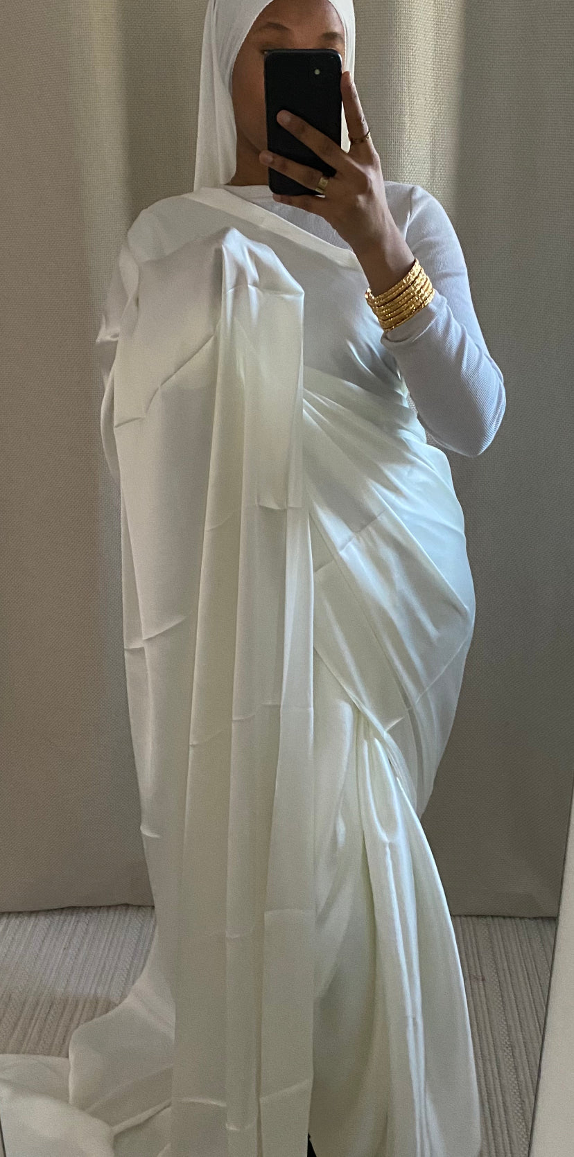 Saree satin uni