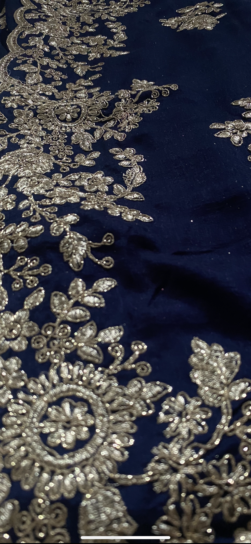 Saree Nour bleu