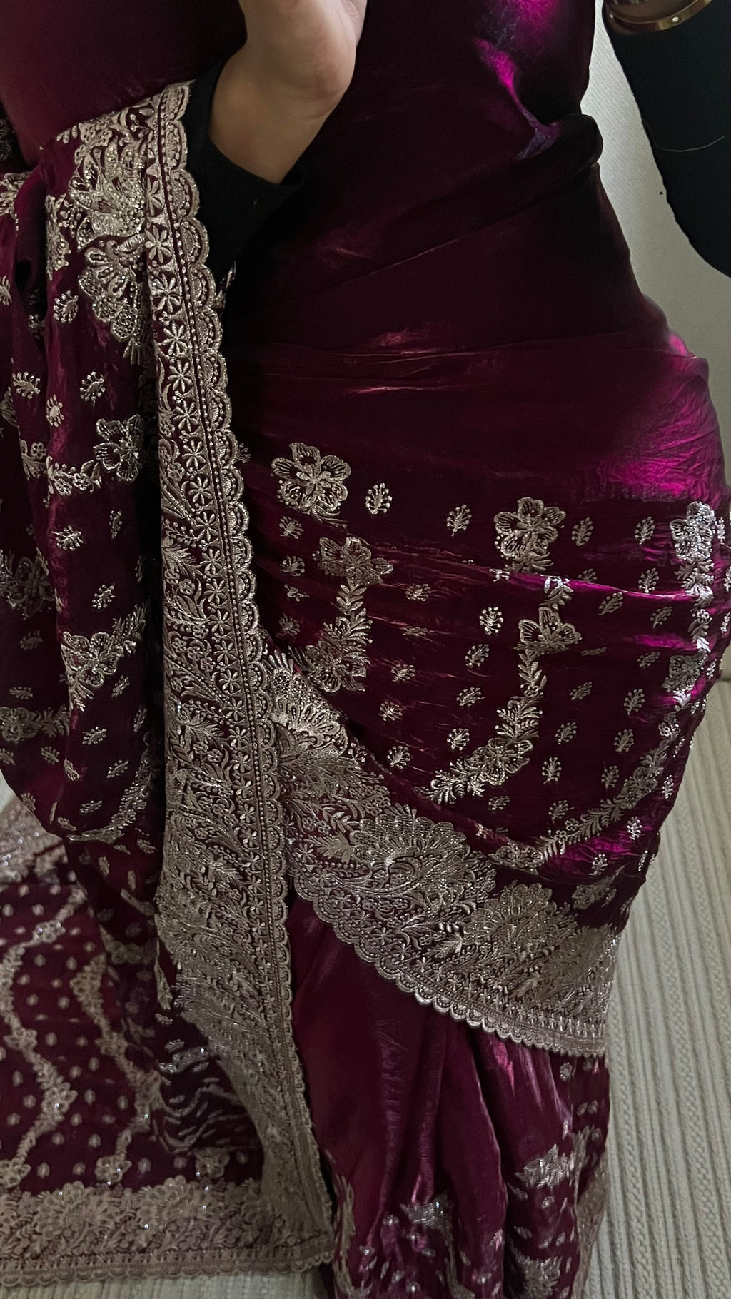 Saree Laya violet