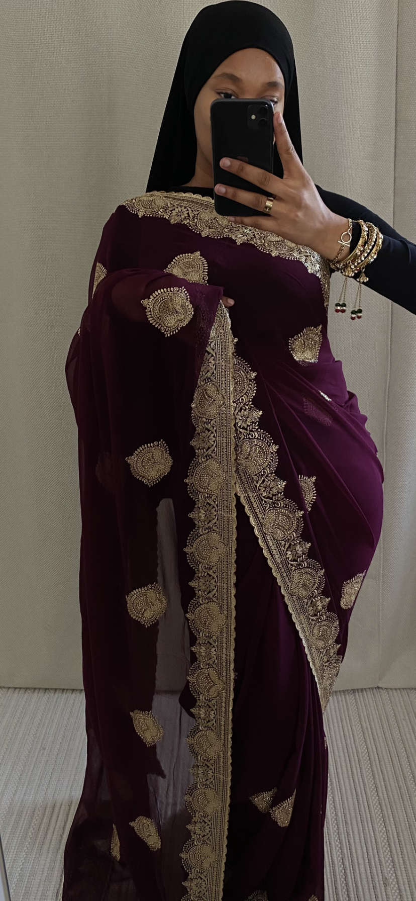 Saree Mayssa violet