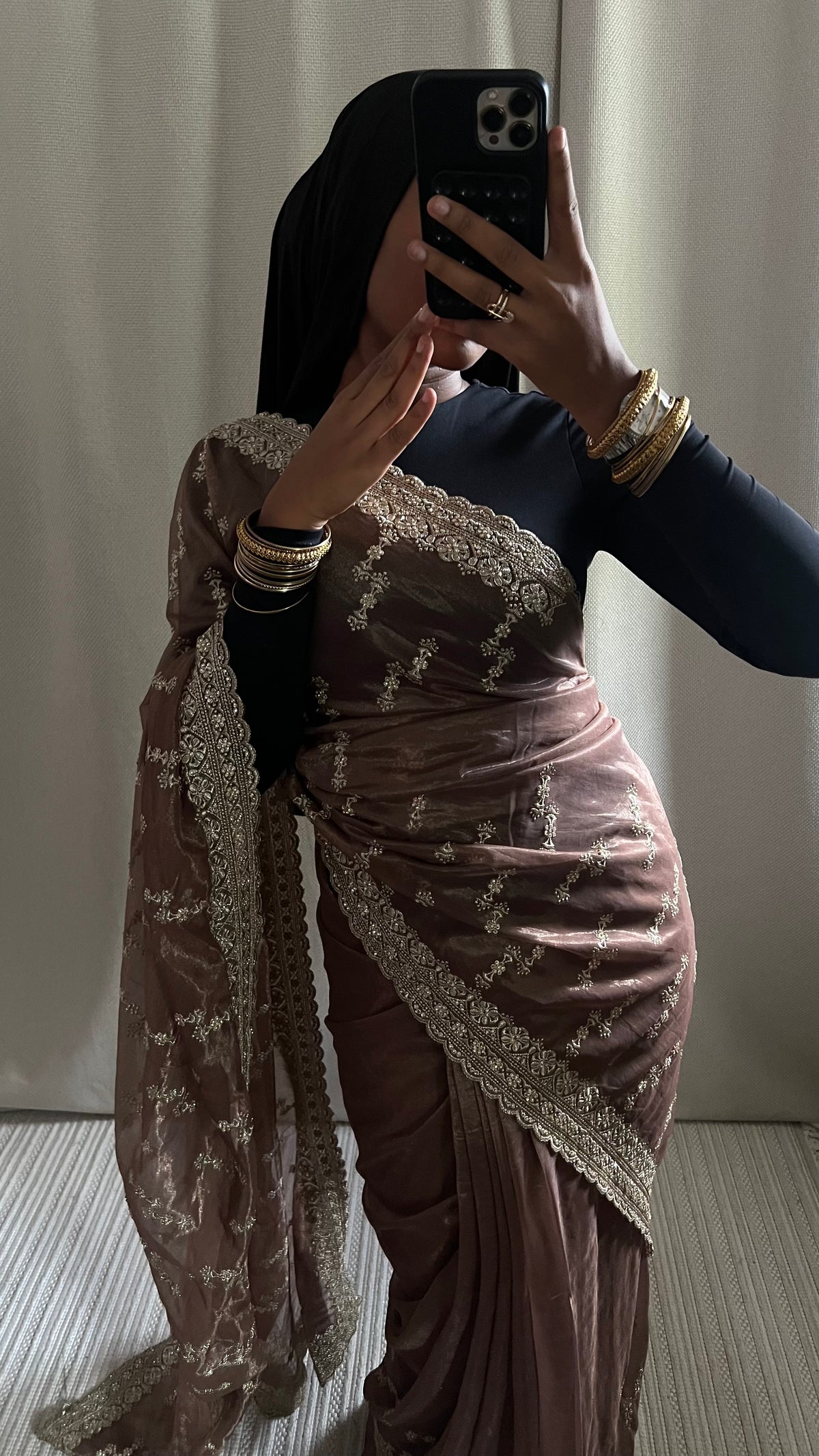 Saree Myah marron