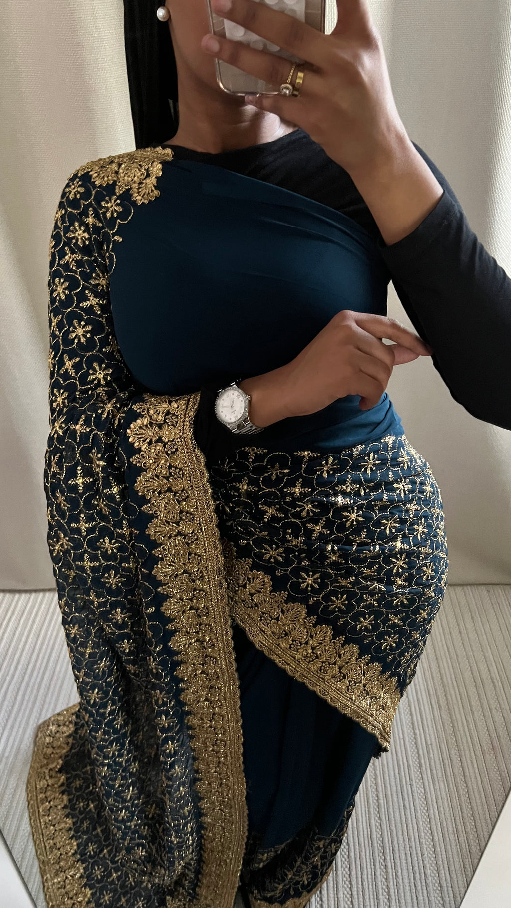 Saree Safiya bleu