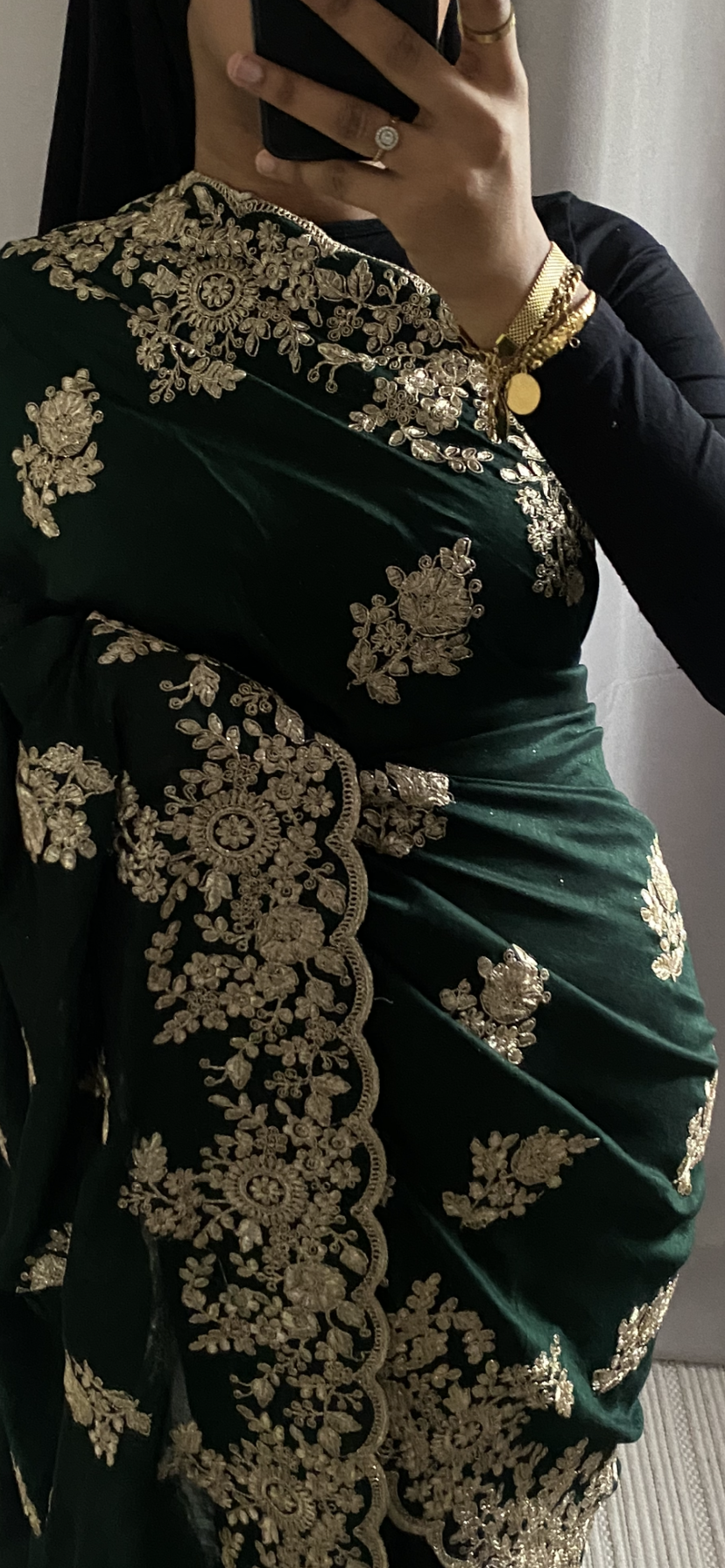 Saree Nour vert