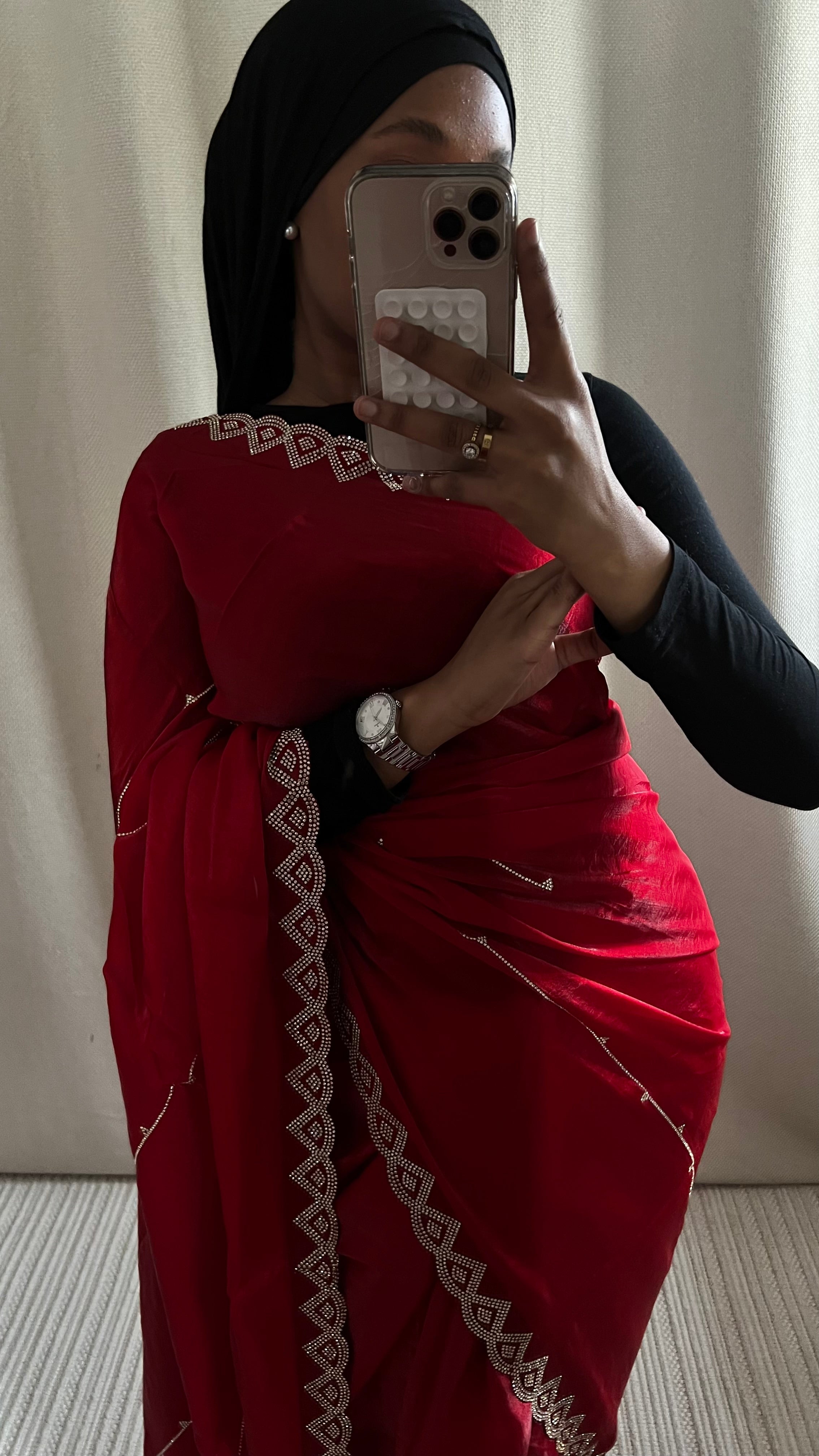 Saree Haby rouge