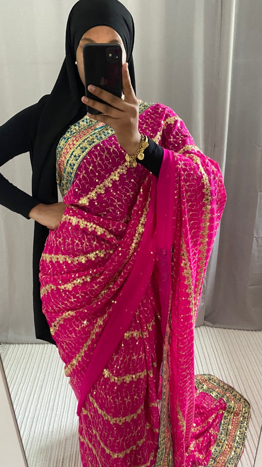 Saree Pinky vert