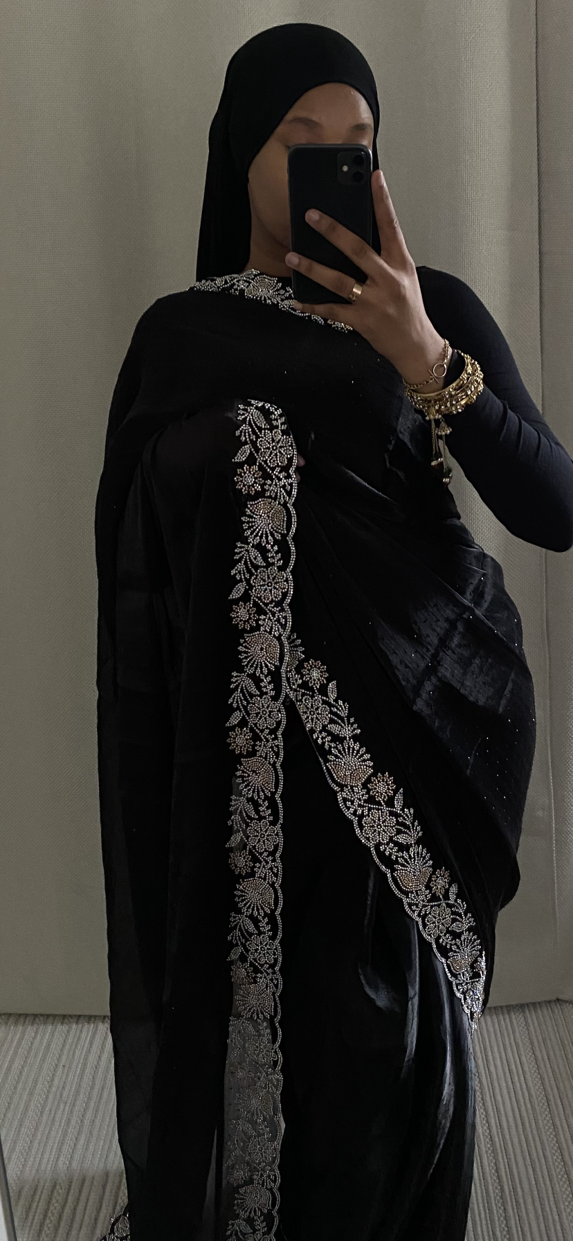 Saree orgenza noir
