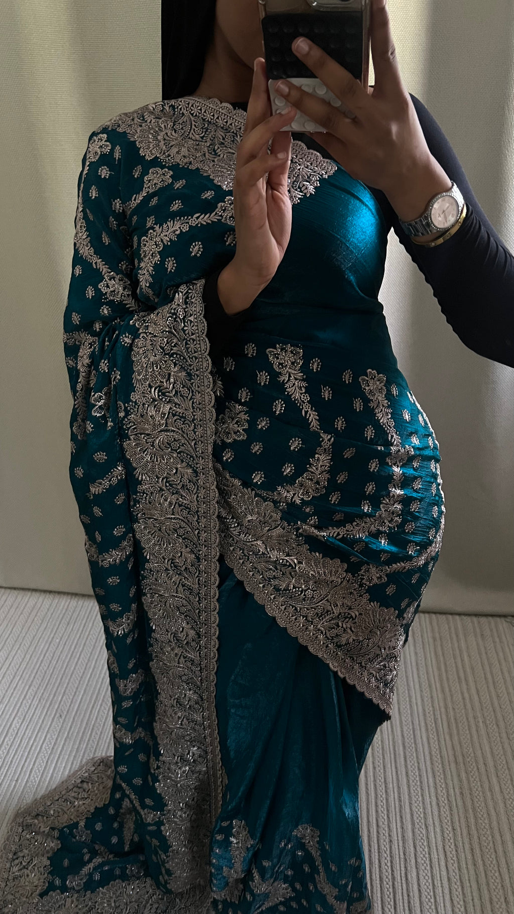 Saree Laya Bleu