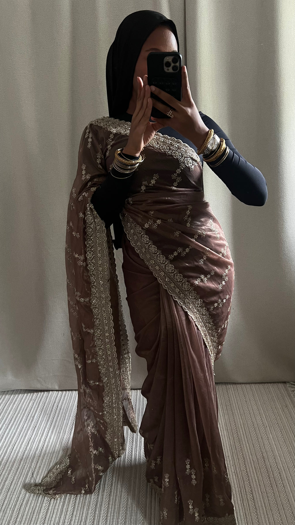 Saree Myah marron