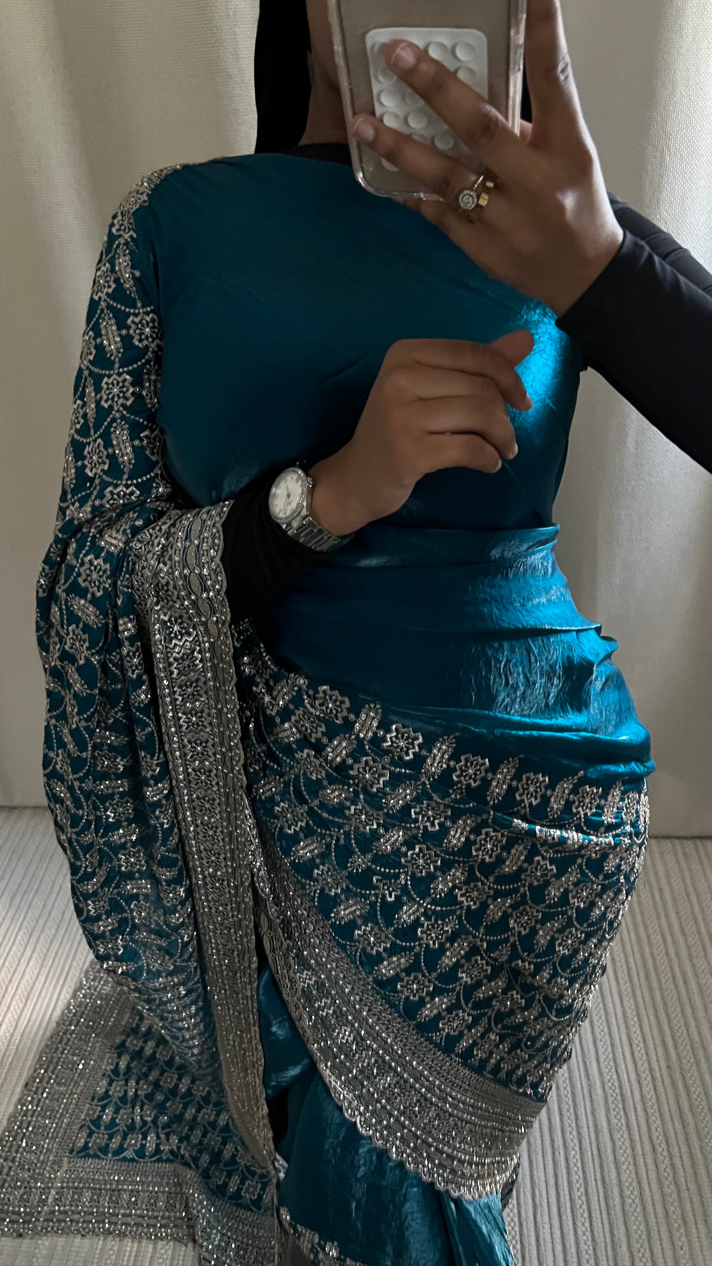 Saree Maya bleu