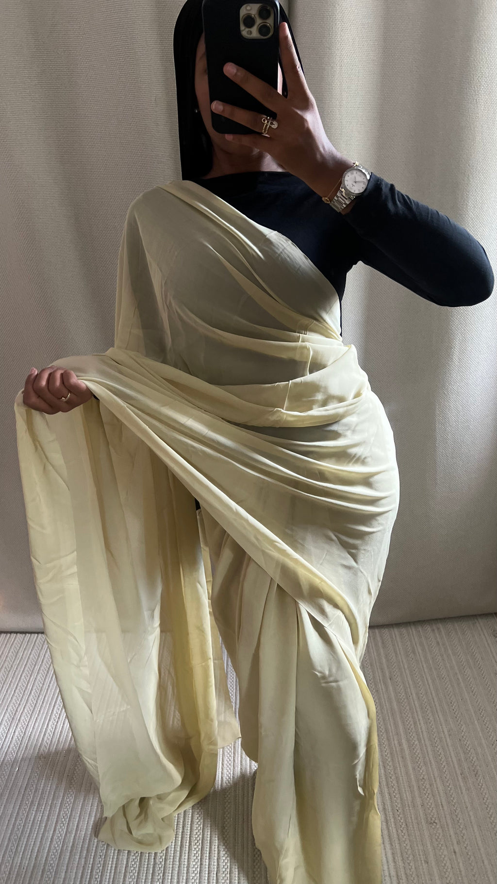 Saree Uni beige
