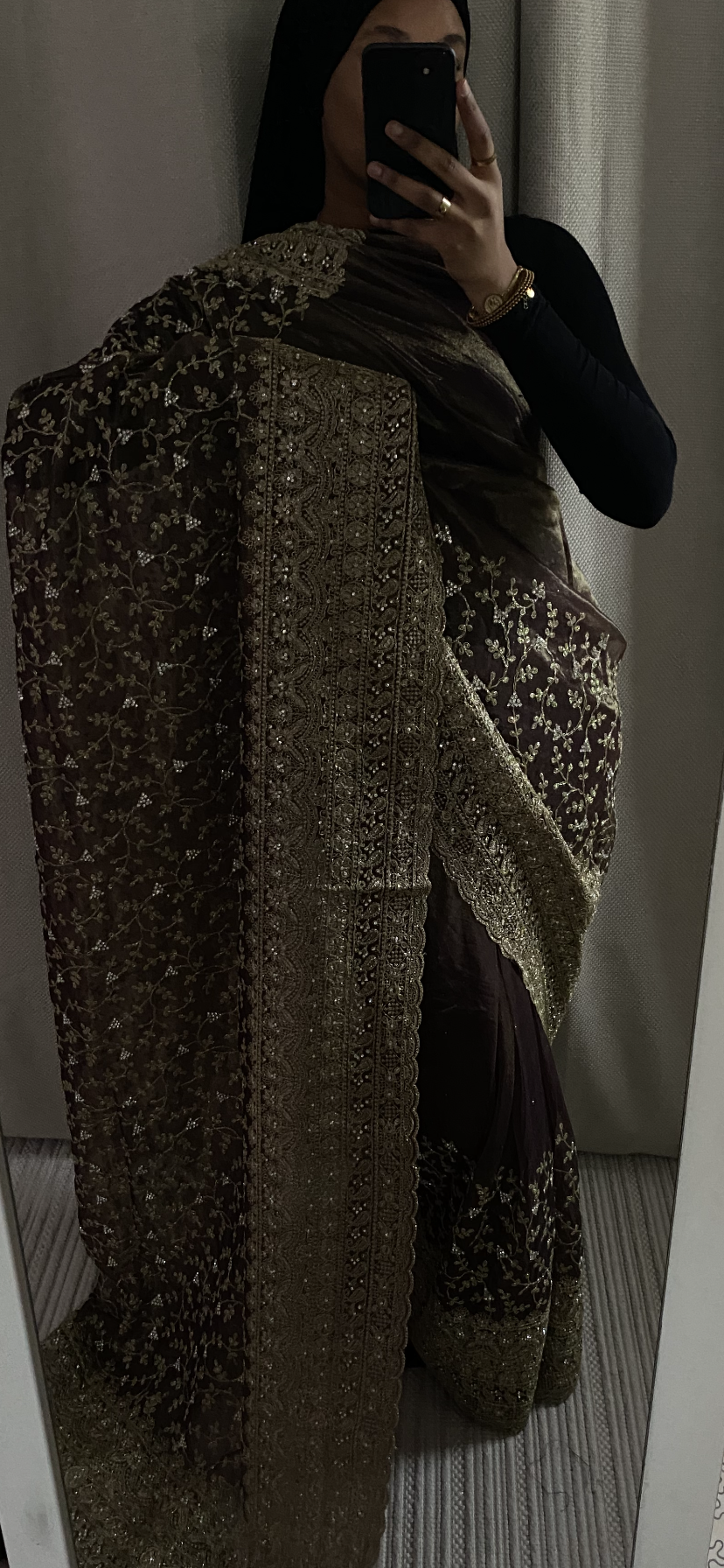 Saree Rym violet