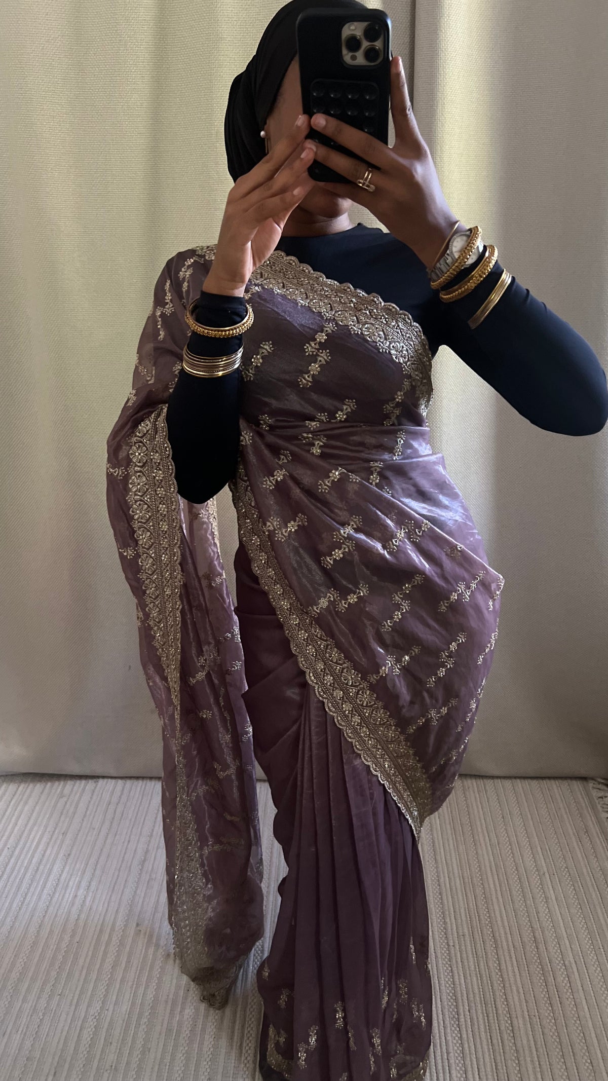 Saree Myah violet