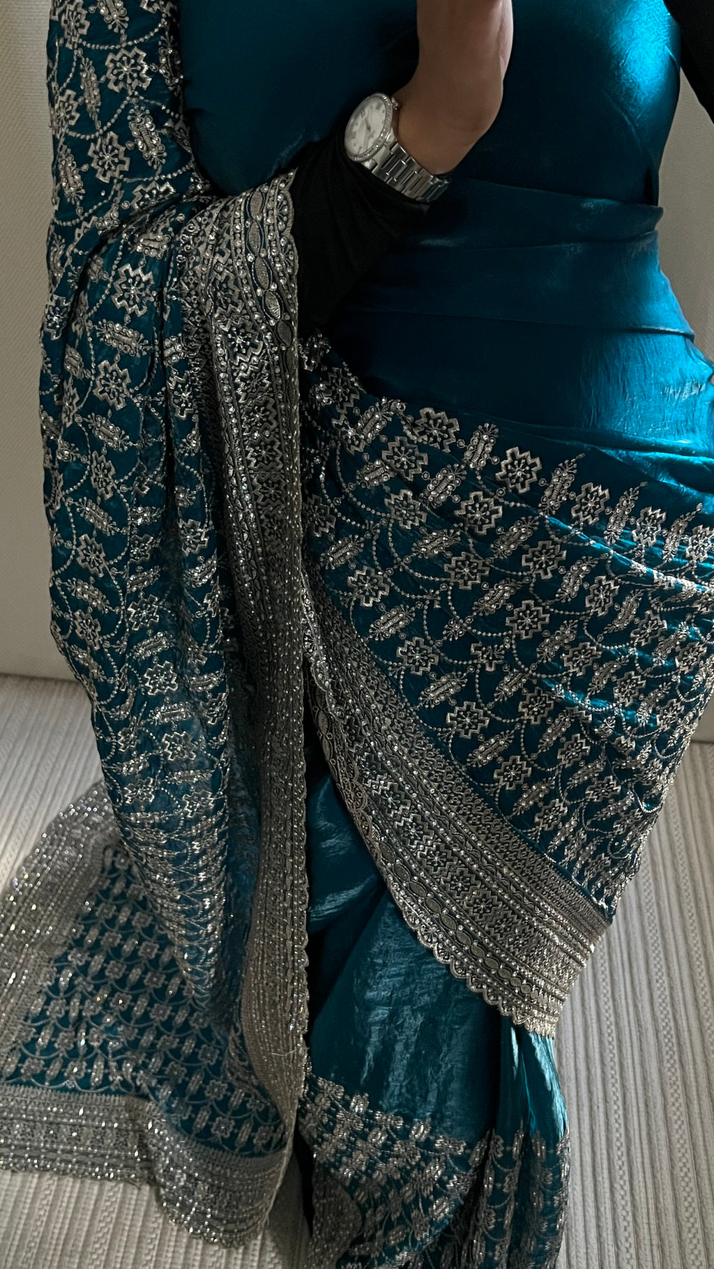 Saree Maya bleu