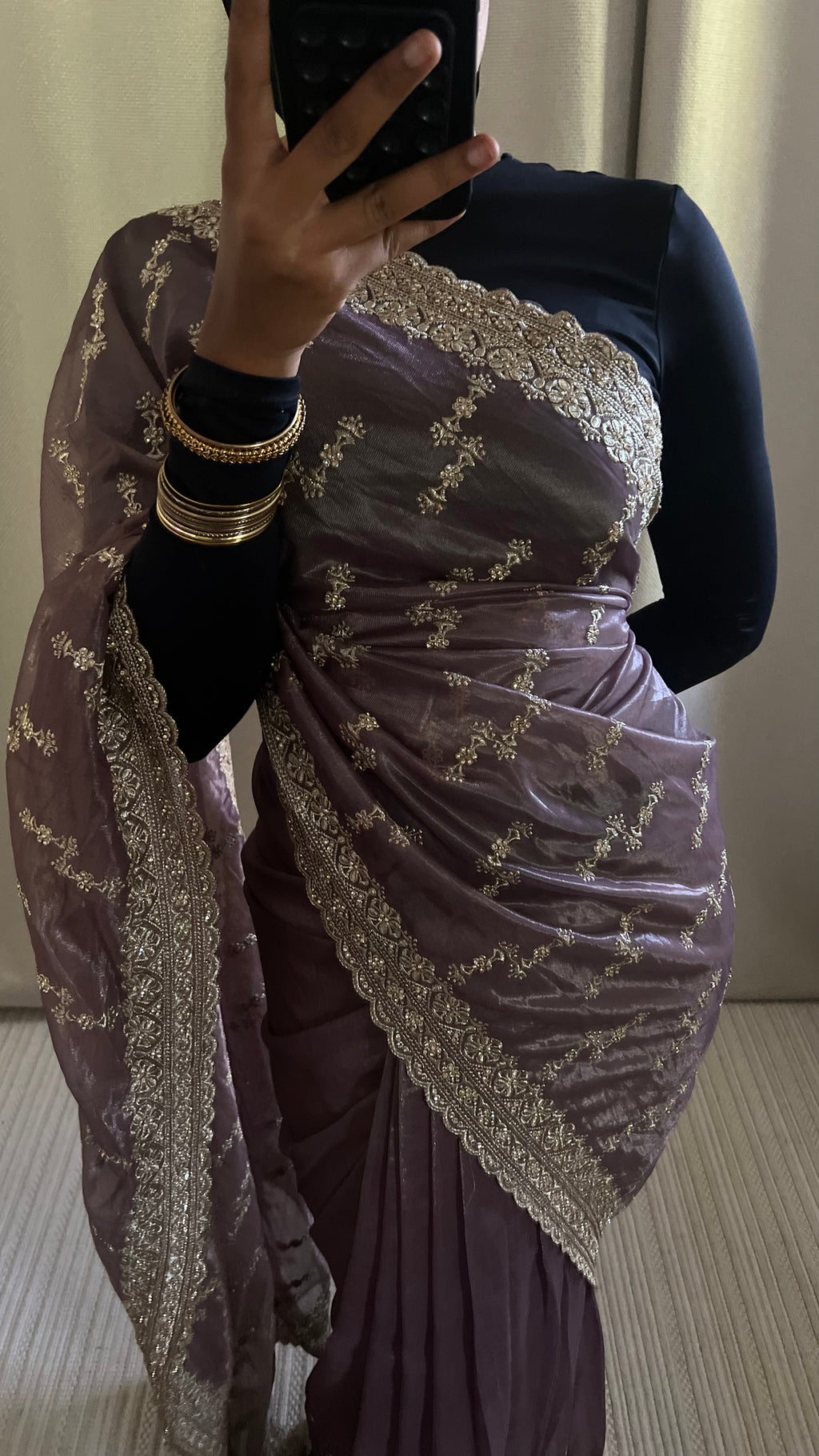 Saree Myah violet