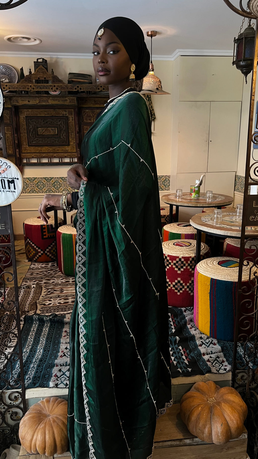 Saree vert haby
