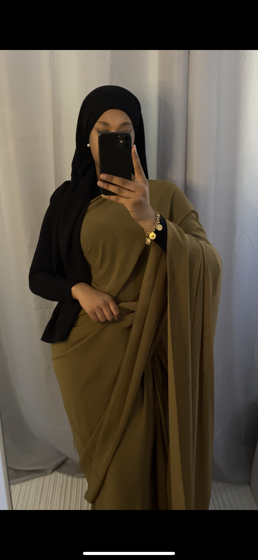 Saree uni kaki