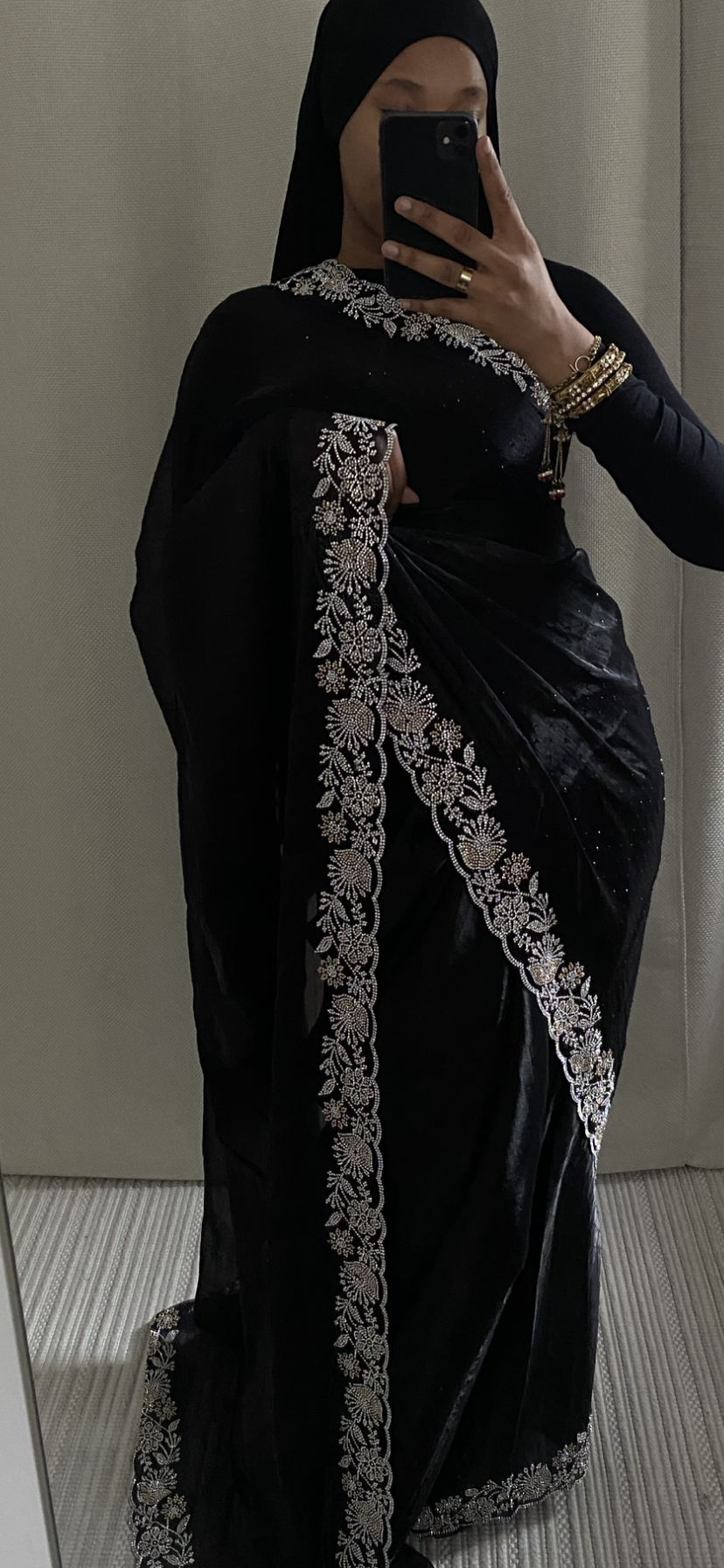 Saree orgenza noir