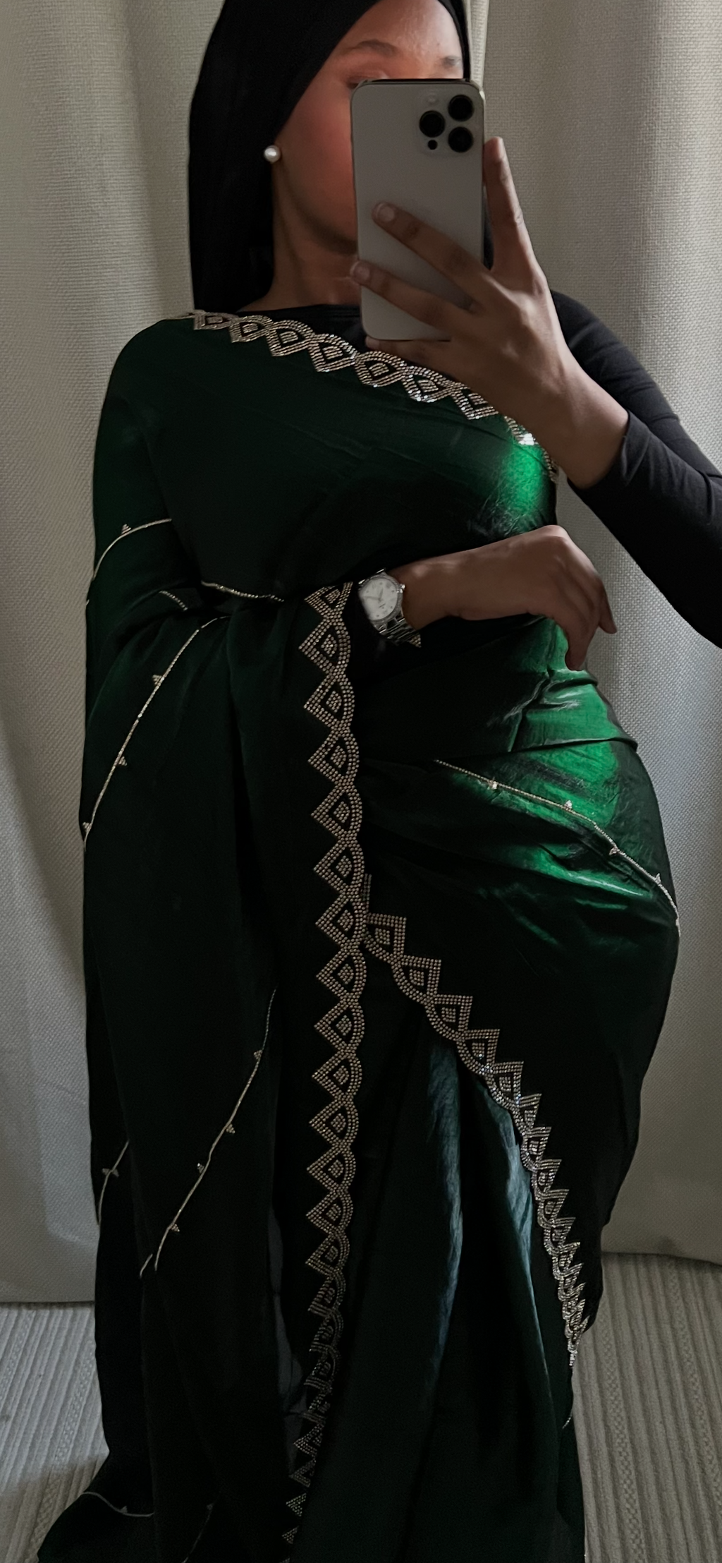 Saree vert haby
