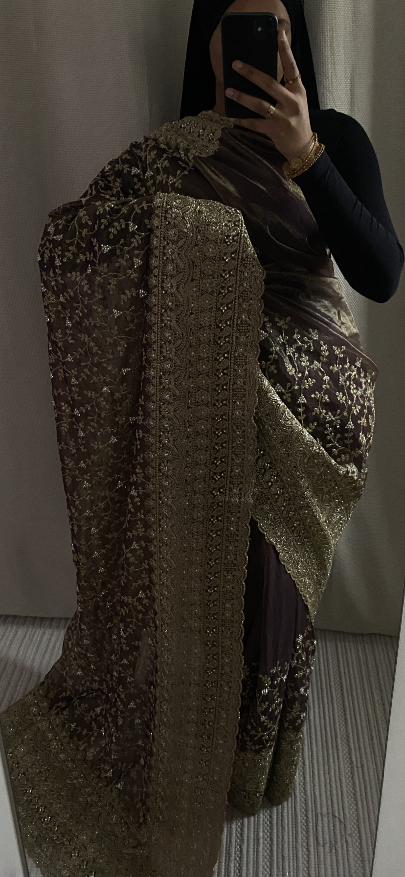 Saree Rym violet