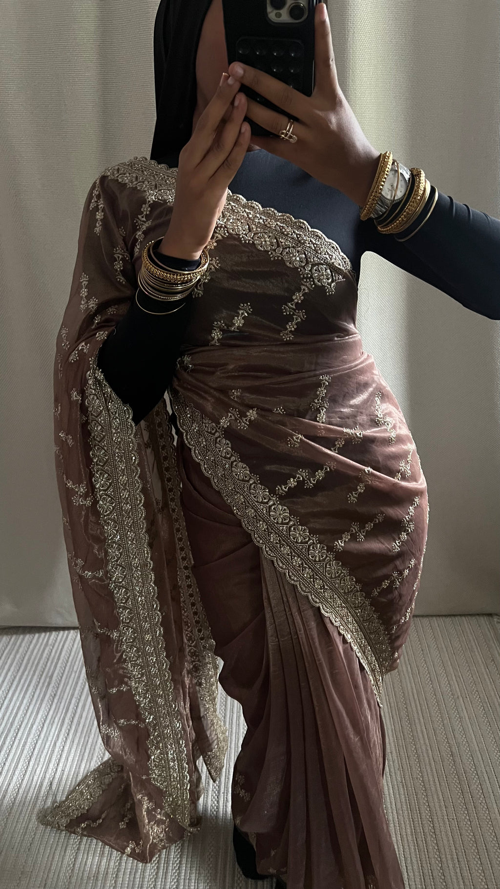 Saree Myah marron