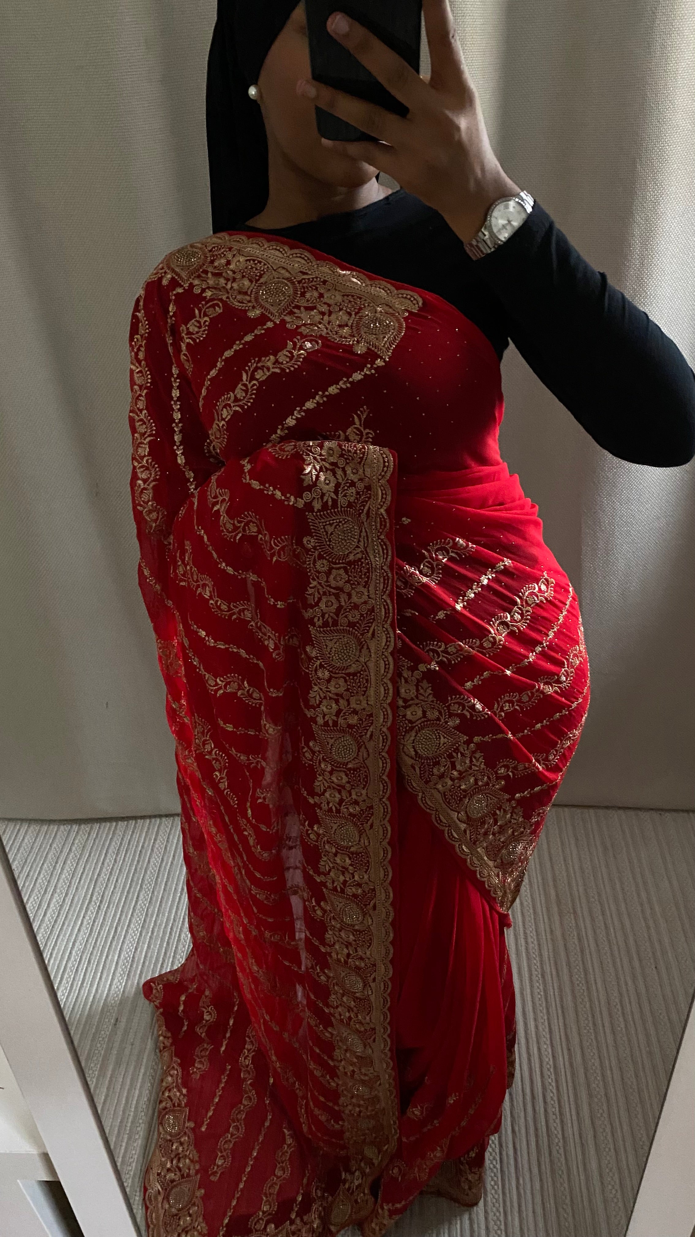 Saree Madi rouge