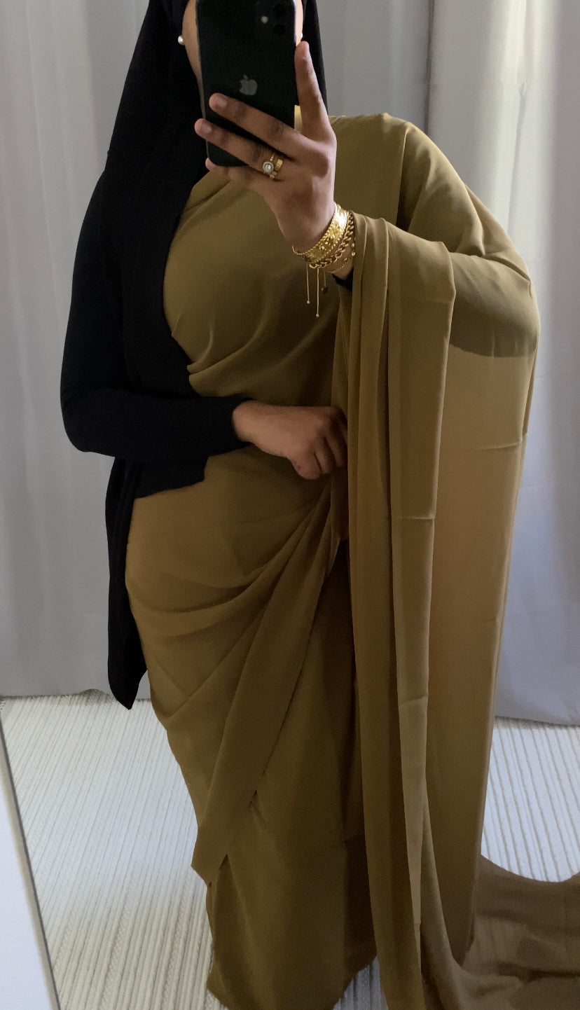 Saree uni kaki
