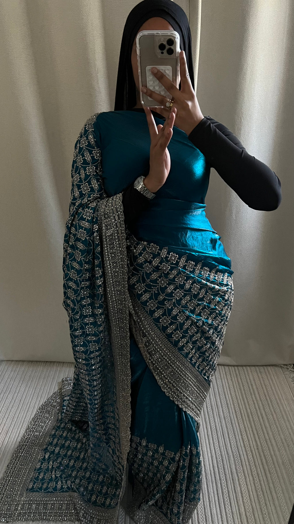 Saree Maya bleu