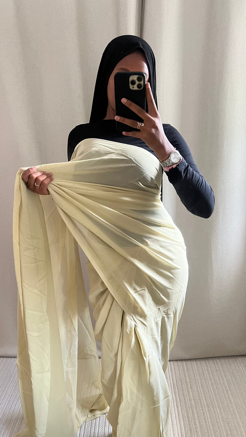 Saree Uni beige