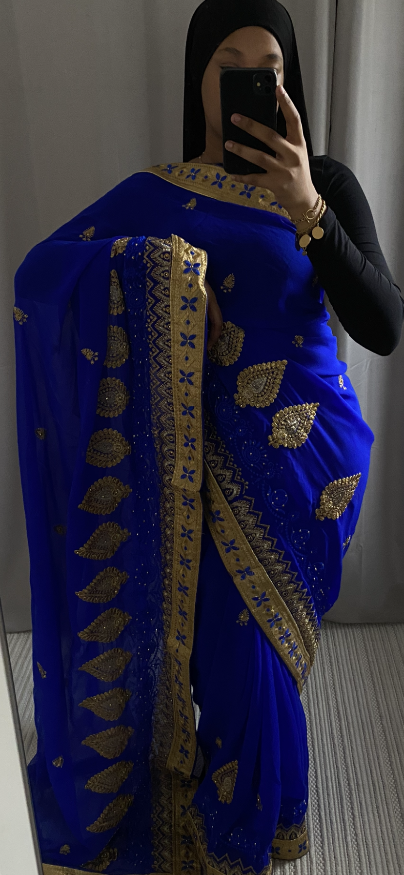 Saree Milla bleu