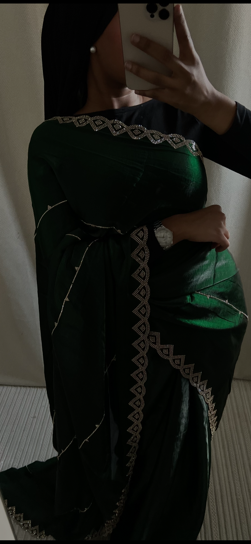 Saree vert haby