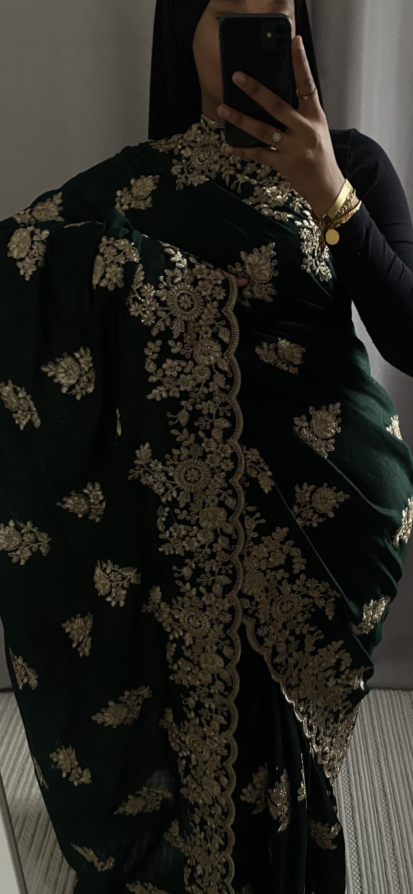 Saree Nour vert
