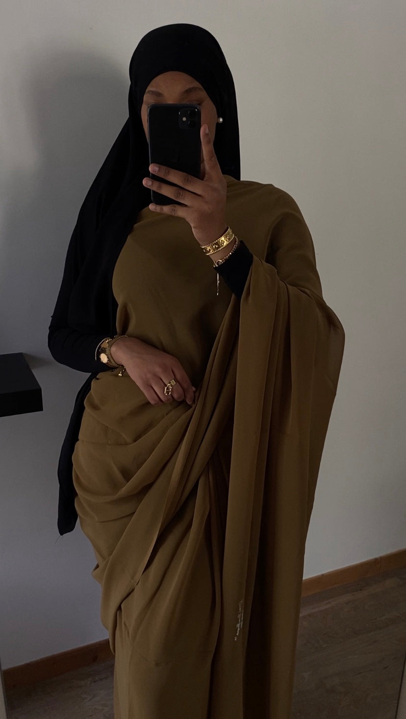 Saree uni kaki