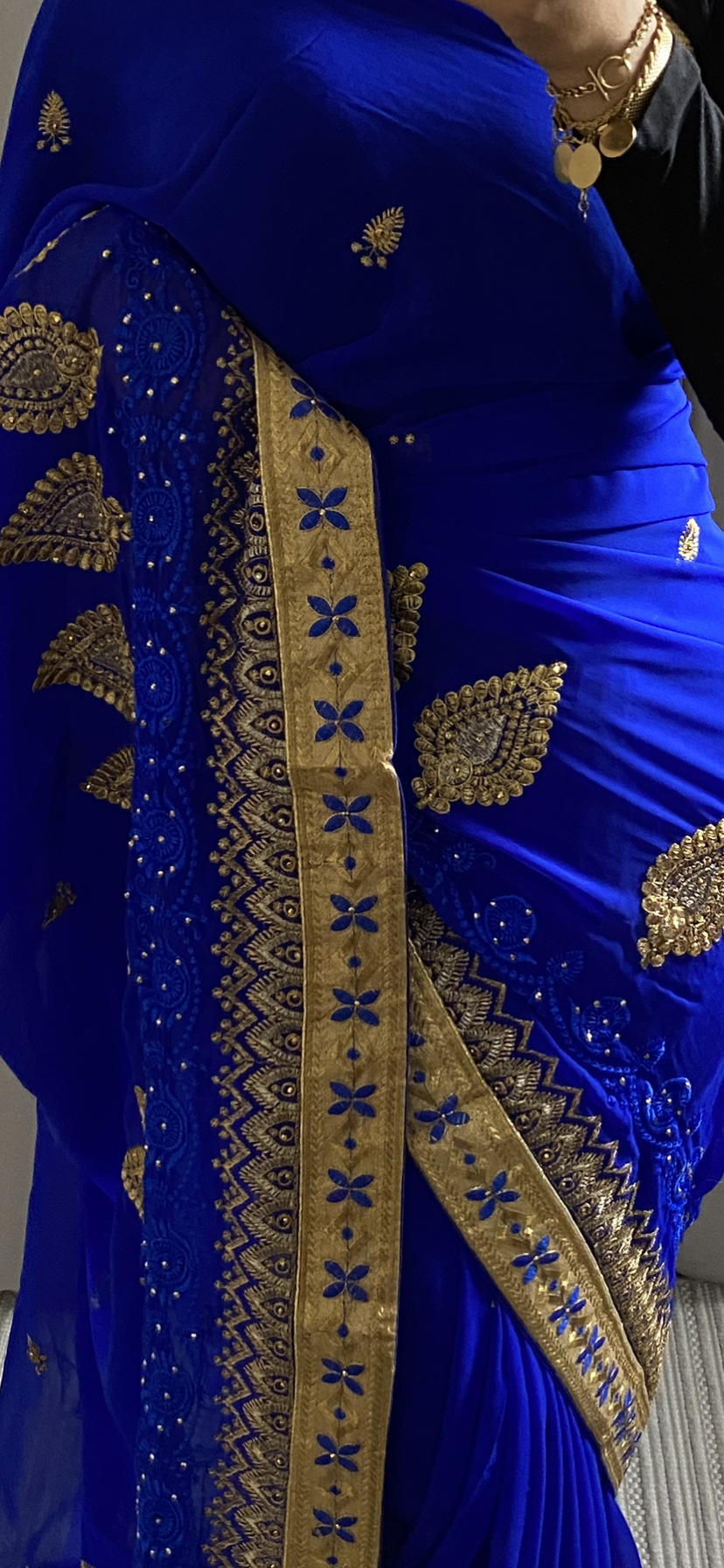 Saree Milla bleu